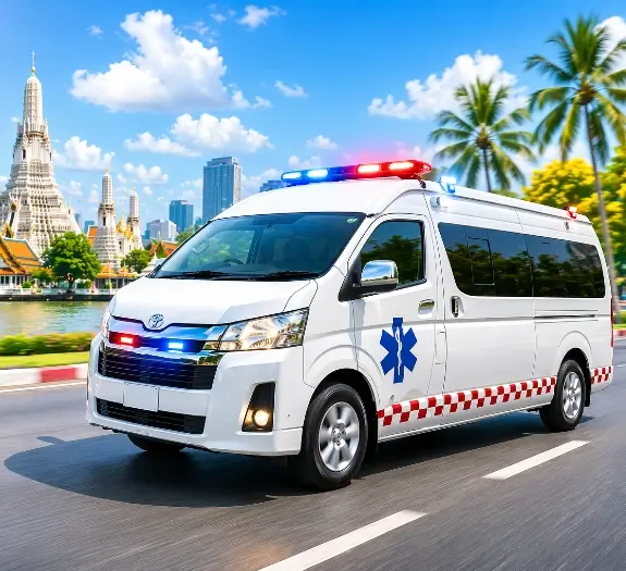 Emergency ambulance van Bangkok, Thailand – ThailandMedicalCare.com